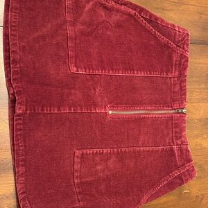 Wild Fable Burgundy Corduroy Skirt